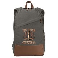 Unique Chess Art Chess Lover Chess Player Cotton Canvas Backpack