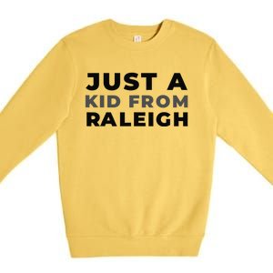 Us City American Just A From North Carolina Raleigh Premium Crewneck Sweatshirt