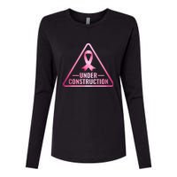 Under Construction Breast Cancer Awareness Womens Cotton Relaxed Long Sleeve T-Shirt