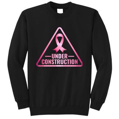 Under Construction Breast Cancer Awareness Sweatshirt