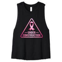 Under Construction Breast Cancer Awareness Women's Racerback Cropped Tank