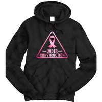 Under Construction Breast Cancer Awareness Tie Dye Hoodie