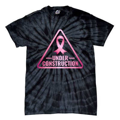 Under Construction Breast Cancer Awareness Tie-Dye T-Shirt