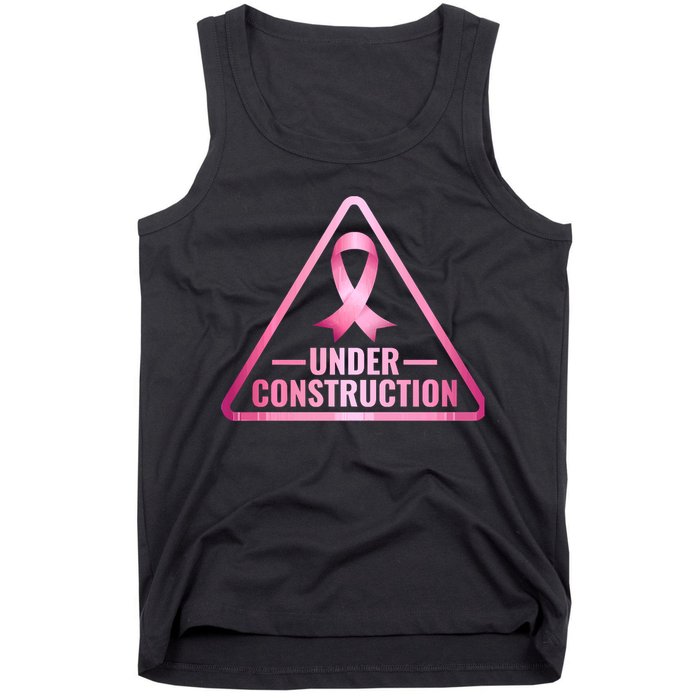 Under Construction Breast Cancer Awareness Tank Top