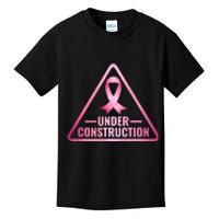 Under Construction Breast Cancer Awareness Kids T-Shirt