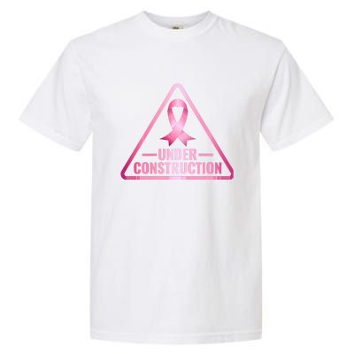 Under Construction Breast Cancer Awareness Garment-Dyed Heavyweight T-Shirt