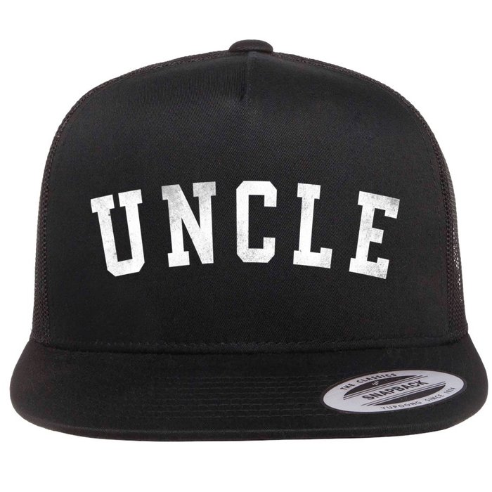 Uncle Classic Bold Font FatherS Day Uncle Flat Bill Trucker Hat