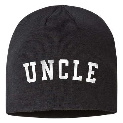 Uncle Classic Bold Font FatherS Day Uncle Sustainable Beanie