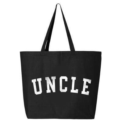 Uncle Classic Bold Font FatherS Day Uncle 25L Jumbo Tote