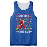 Ugly Christmas Baseball Ho Ho Home Run Funny Gift Cute Gift Mesh Reversible Basketball Jersey Tank