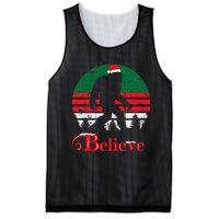 Ugly Christmas Bigfoot Sasquatch Xmas Pajamas Mesh Reversible Basketball Jersey Tank