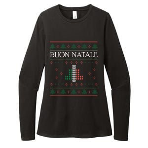 Ugly Christmas Buon Natale Christmas Italy Italians Womens CVC Long Sleeve Shirt