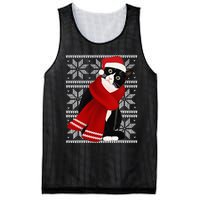 Ugly Christmas Black Cat Santa Hat Scarf Holiday Cute Mesh Reversible Basketball Jersey Tank