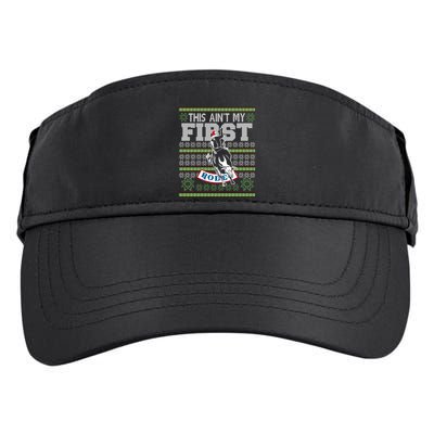 Ugly Christmas Bull Riding This AinT My First Rodeo Meaningful Gift Adult Drive Performance Visor