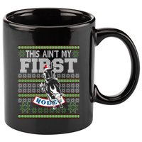 Ugly Christmas Bull Riding This AinT My First Rodeo Meaningful Gift 11oz C Handle Ceramic Mug