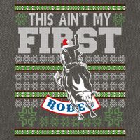 Ugly Christmas Bull Riding This AinT My First Rodeo Meaningful Gift Cotton Canvas Backpack