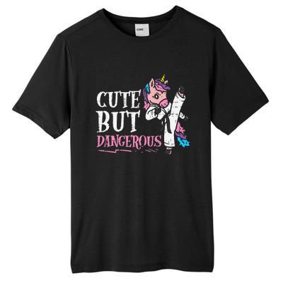 Unicorn Cute But Dangerous Karate Taekwondo  Gift Tall Fusion ChromaSoft Performance T-Shirt