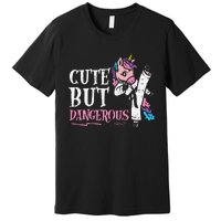 Unicorn Cute But Dangerous Karate Taekwondo  Gift Premium T-Shirt