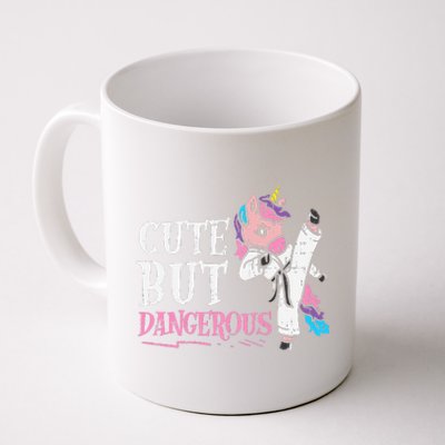 Unicorn Cute But Dangerous Karate Taekwondo  Gift Coffee Mug