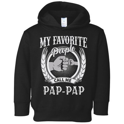 Unique Christmas Birthday Pap Pap Grandpa Black Toddler Hoodie