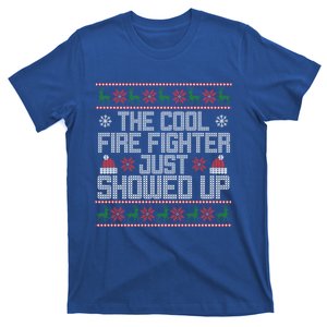 Ugly Christmas Cool Fire Fighter Gift Funny Xmas Cool Gift T-Shirt