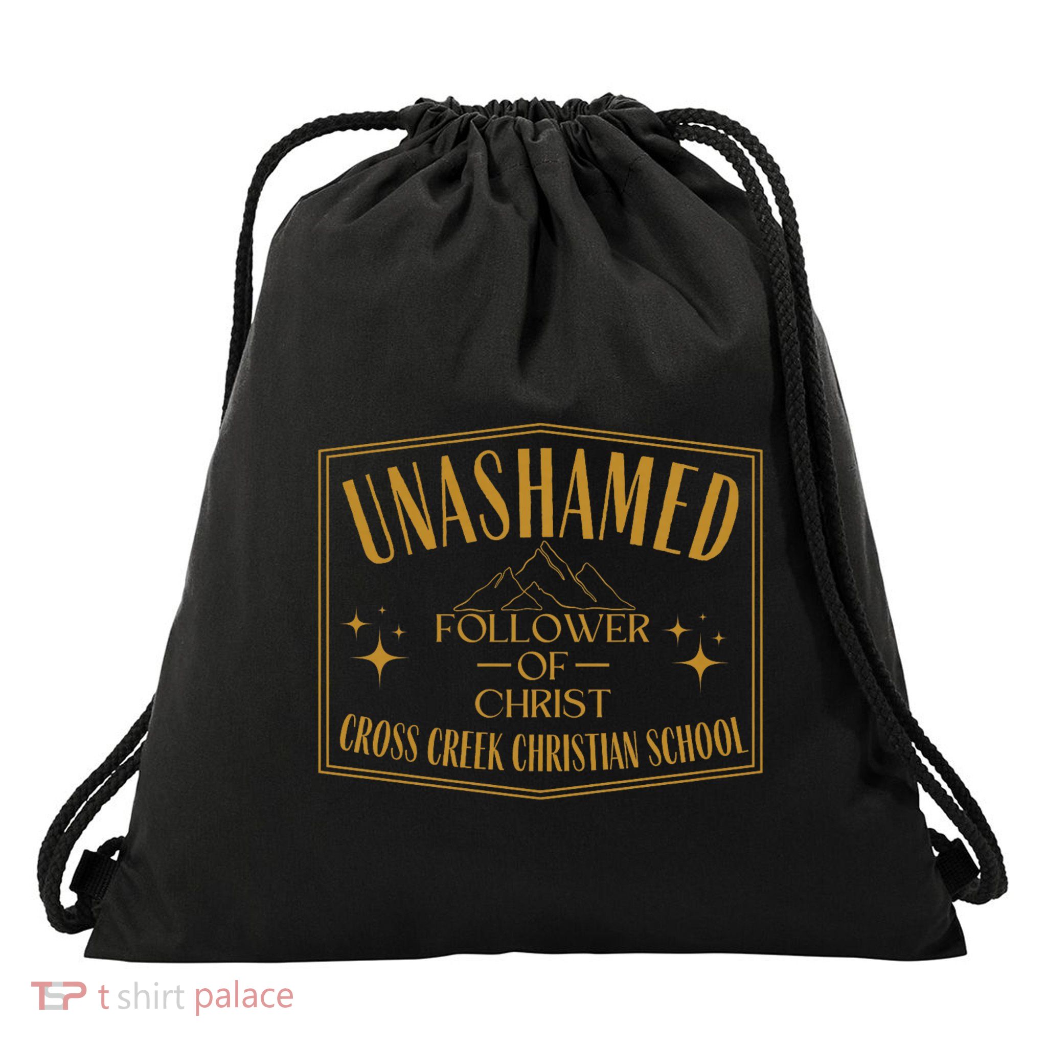 Unashamed Cross Creek 2324 Design Drawstring Bag