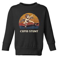 Unhinged Cringe Cupid Stunt Toddler Sweatshirt