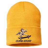 Unhinged Cringe Cupid Stunt Funny Inappropriate Embarrassing Sustainable Knit Beanie