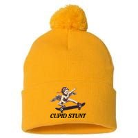Unhinged Cringe Cupid Stunt Funny Inappropriate Embarrassing Pom Pom 12in Knit Beanie