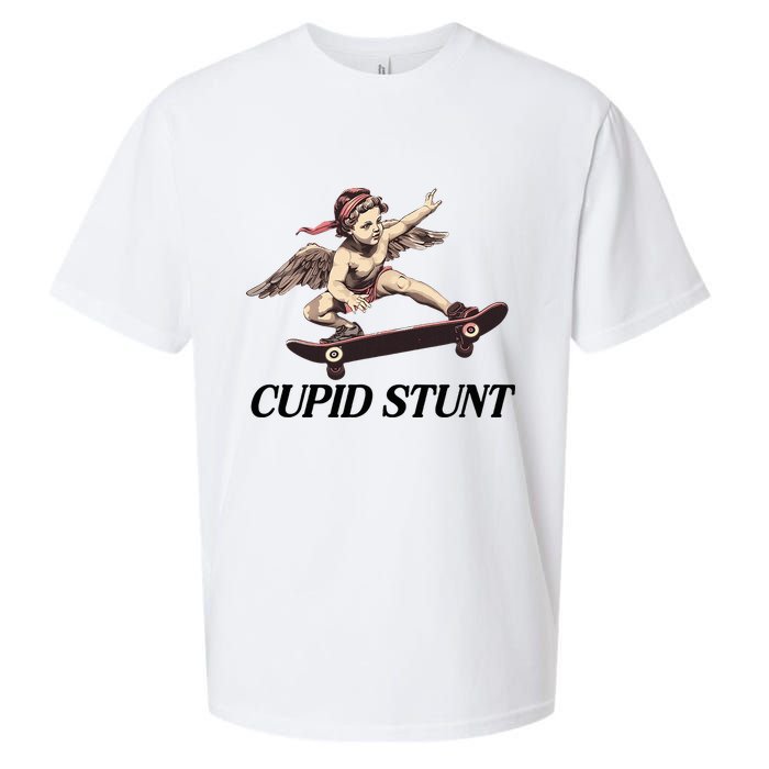 Unhinged Cringe Cupid Stunt Funny Inappropriate Embarrassing Sueded Cloud Jersey T-Shirt