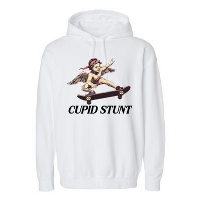 Unhinged Cringe Cupid Stunt Funny Inappropriate Embarrassing Garment-Dyed Fleece Hoodie