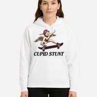 Unhinged Cringe Cupid Stunt Funny Inappropriate Embarrassing Hoodie