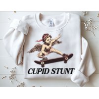 Unhinged Cringe Cupid Stunt Funny Inappropriate Embarrassing Sweatshirt
