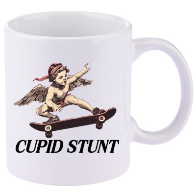 Unhinged Cringe Cupid Stunt Funny Inappropriate Embarrassing 11oz C Handle Ceramic Mug