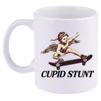 Unhinged Cringe Cupid Stunt Funny Inappropriate Embarrassing 11oz C Handle Ceramic Mug