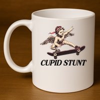 Unhinged Cringe Cupid Stunt Funny Inappropriate Embarrassing 11oz C Handle Ceramic Mug