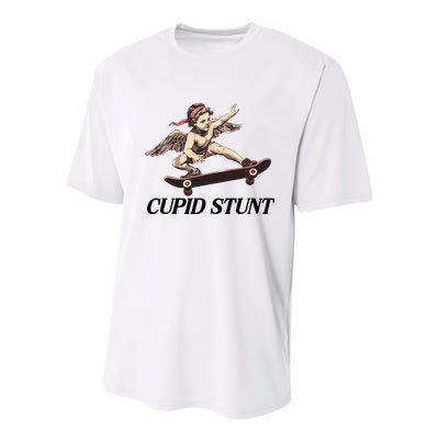 Unhinged Cringe Cupid Stunt Funny Inappropriate Embarrassing Youth Performance Sprint T-Shirt