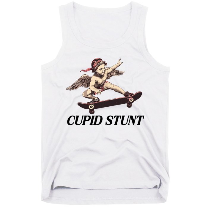 Unhinged Cringe Cupid Stunt Funny Inappropriate Embarrassing Tank Top