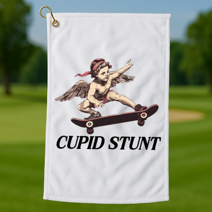 Unhinged Cringe Cupid Stunt Funny Inappropriate Embarrassing Golf Towel