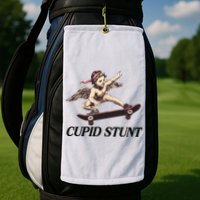 Unhinged Cringe Cupid Stunt Funny Inappropriate Embarrassing Golf Towel