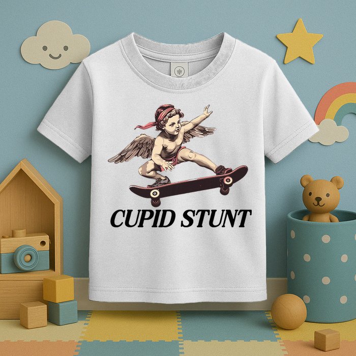 Unhinged Cringe Cupid Stunt Funny Inappropriate Embarrassing Toddler T-Shirt