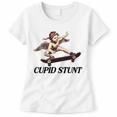 Unhinged Cringe Cupid Stunt Funny Inappropriate Embarrassing Womens T-Shirt