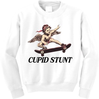 Unhinged Cringe Cupid Stunt Funny Inappropriate Embarrassing Kids Sweatshirt