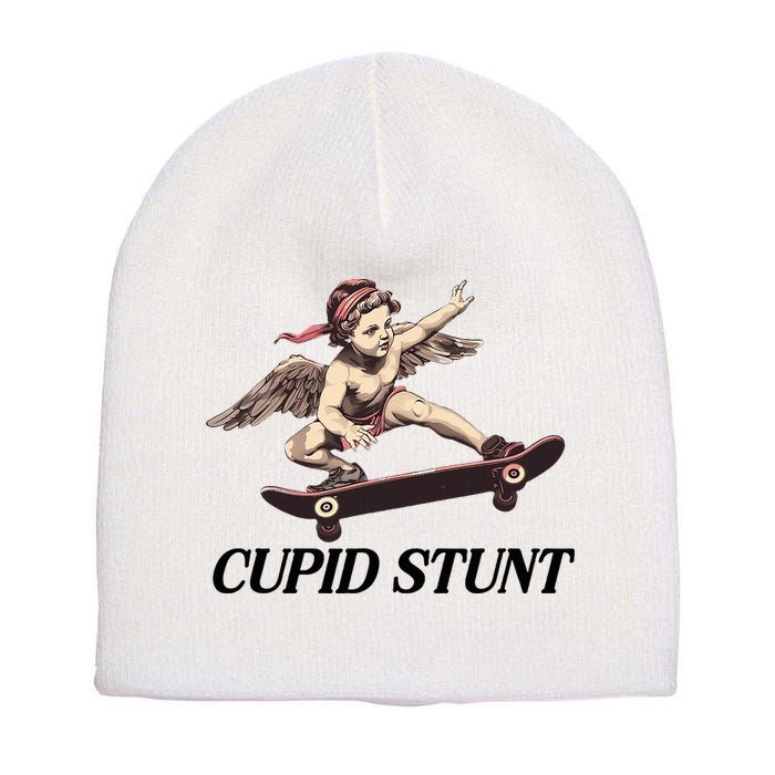 Unhinged Cringe Cupid Stunt Funny Inappropriate Embarrassing Short Acrylic Beanie