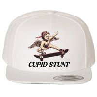 Unhinged Cringe Cupid Stunt Funny Inappropriate Embarrassing Wool Snapback Cap