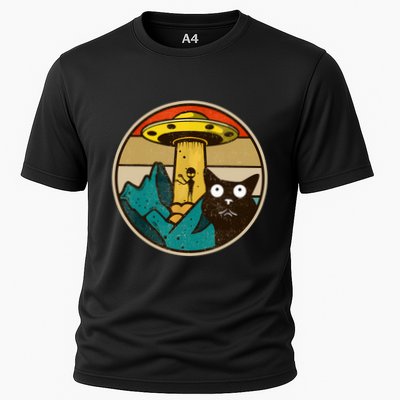 Ufo Crazy Cat Alien Performance Shirt