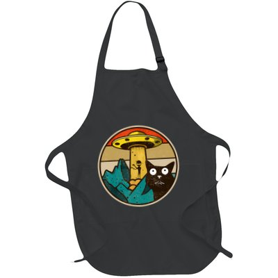Ufo Crazy Cat Alien Apron