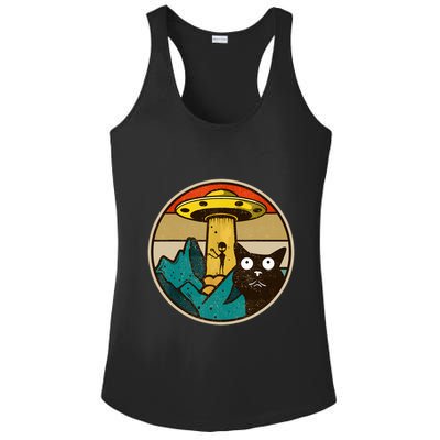 Ufo Crazy Cat Alien Ladies PosiCharge Competitor Racerback Tank
