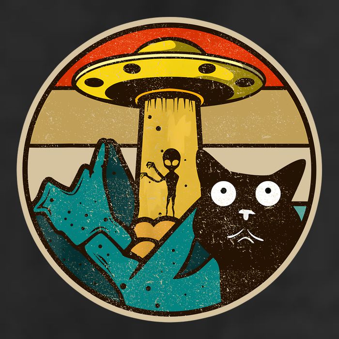 Ufo Crazy Cat Alien 25L Jumbo Tote