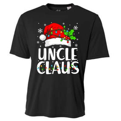 Uncle Claus Christmas Lights Pajama Family Matching Cooling Performance Crew T-Shirt